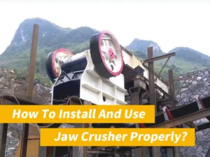 how to install and use jaw crusher properly